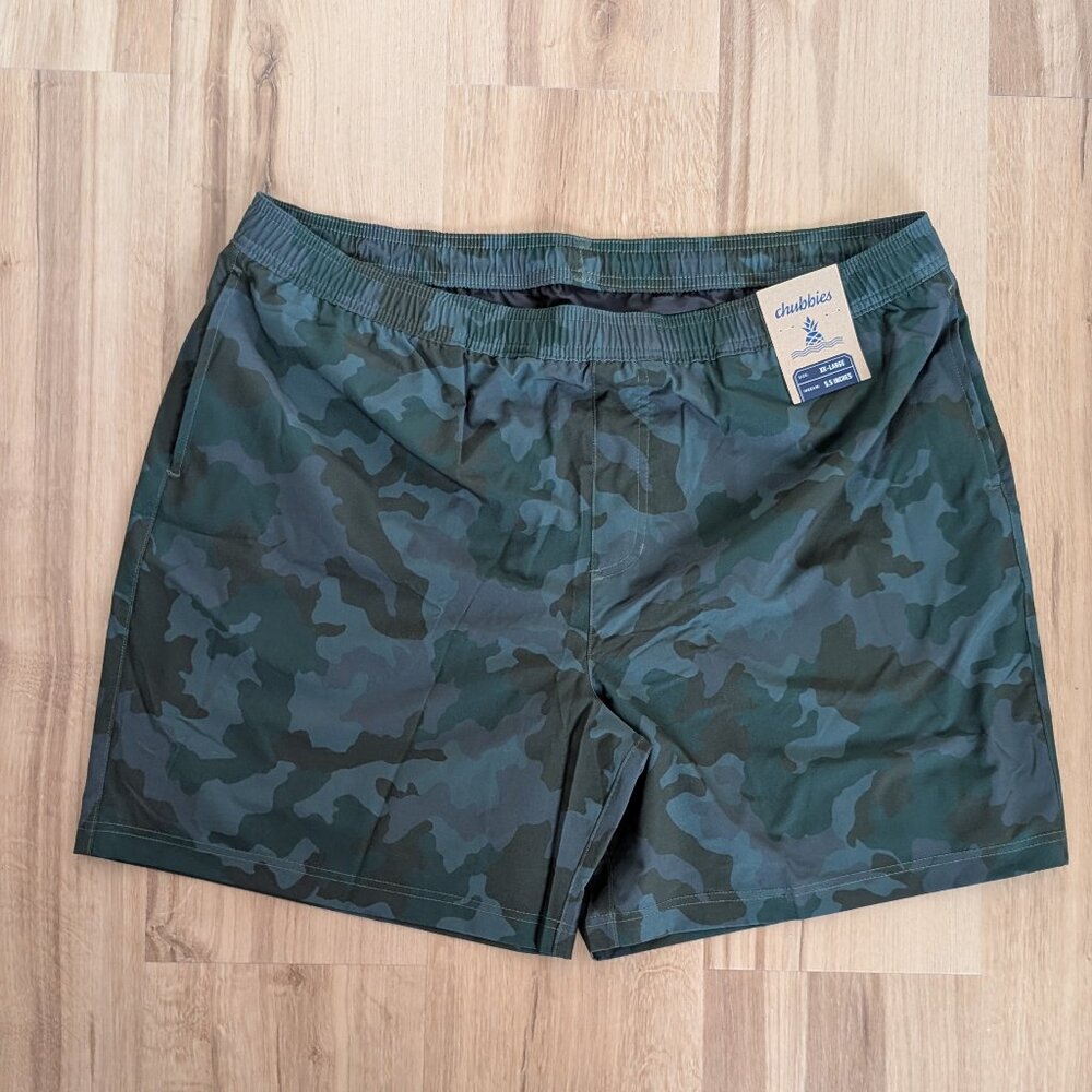 NWT Chubbies “You Can’t See Mes” Athlounger Shorts – Men’s XXL – Camo
